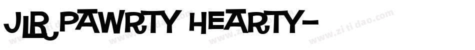 JLR Pawrty Hearty字体转换
